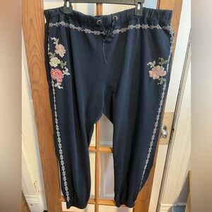 Sundance Embroidered Joggers